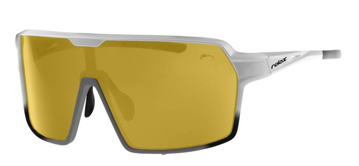 Szemüveg RELAX Timor R5424F, 100% UV protection A,B,C., polarizált, LENCSE: barna, KERET: FEHÉR, (MÉRET: 140-0-130)