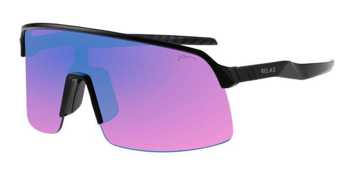 Szemüveg RELAX Judo R5430B, 100% UV protection A,B,C., polarizált, LENCSE:  ICE BLUE PLATINUM, KERET: FEKETE, (MÉRET: 134-0-139)