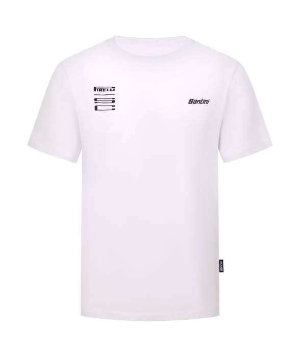Póló Santini PIRELLI unisex  fehér S