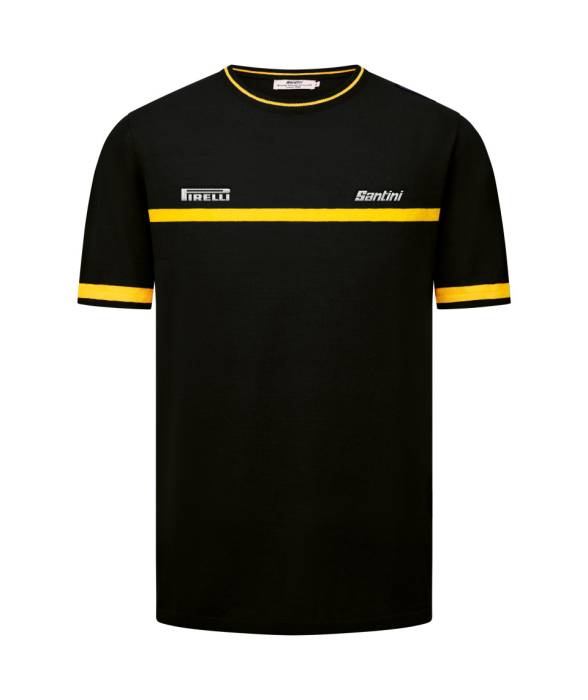 Póló Santini PIRELLI SPORT CLUB unisex  fekete M
