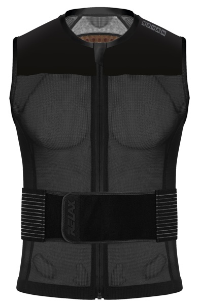 Hátvédő mellény Relax SPEEDMASTER EVO (3D Shock Protection, Pro Belt) fekete, L (ROP03D)