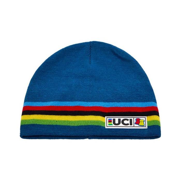 Sapka Santini UCI Rainbow BBH BEANIE téli kék (BBH446)