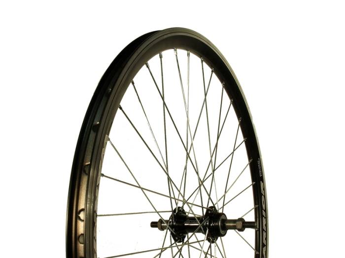 Kerék 26-os hátsó duplafalú WARRIOR FEKETE FELNI MENETES ALU. AGY fekete