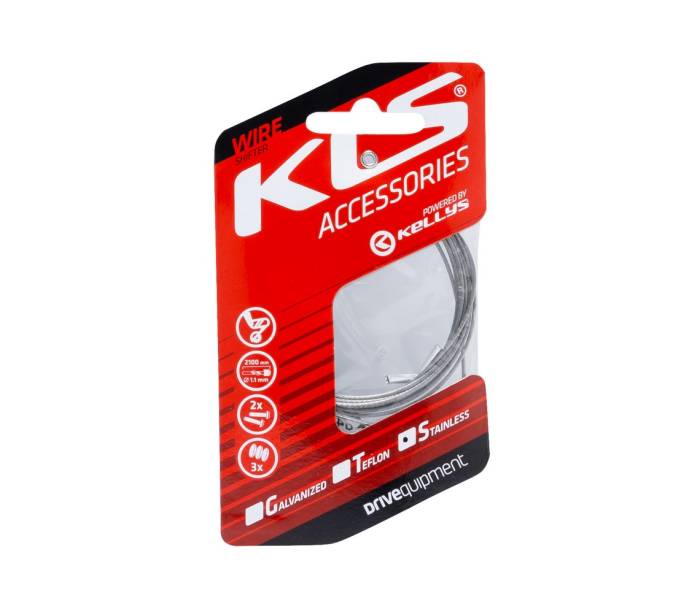 Inner cable for derailleurs KLS 210 cm, stainless, 1pc