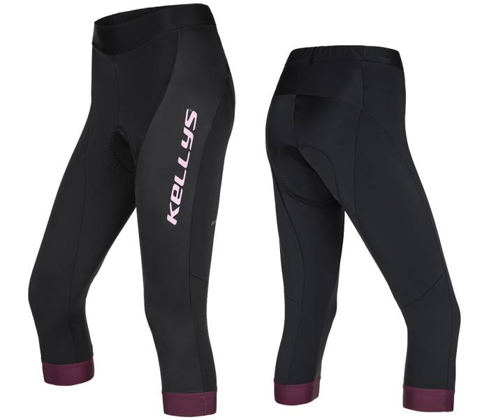 Nadrág KELLYS MADDIE 2 3/4 betéttel bordo - M M Black