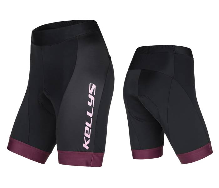 Nadrág KELLYS MADDIE 2 rövid betéttel bordo - XXL XXL Black
