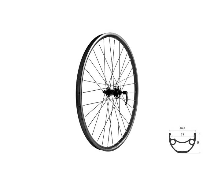 Fűzött első kerék KLS DRAFT DSC 23, 27,5