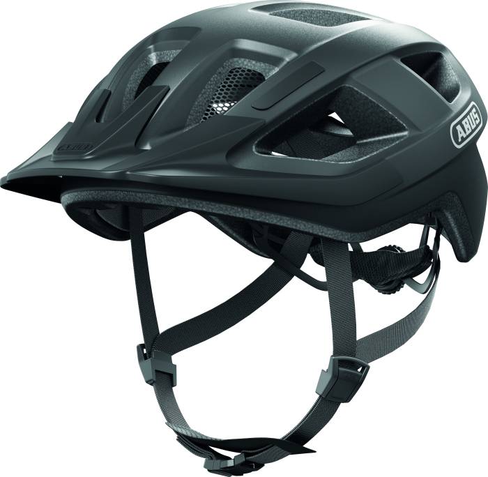 ABUS kerékpáros városi sisak Aduro 3.0 LED, In-Mold, titan L (58-62 cm)