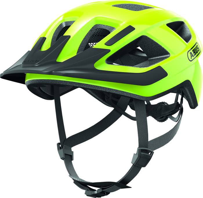 ABUS kerékpáros városi sisak Aduro 3.0 LED, In-Mold, signal yellow L (58-62 cm)