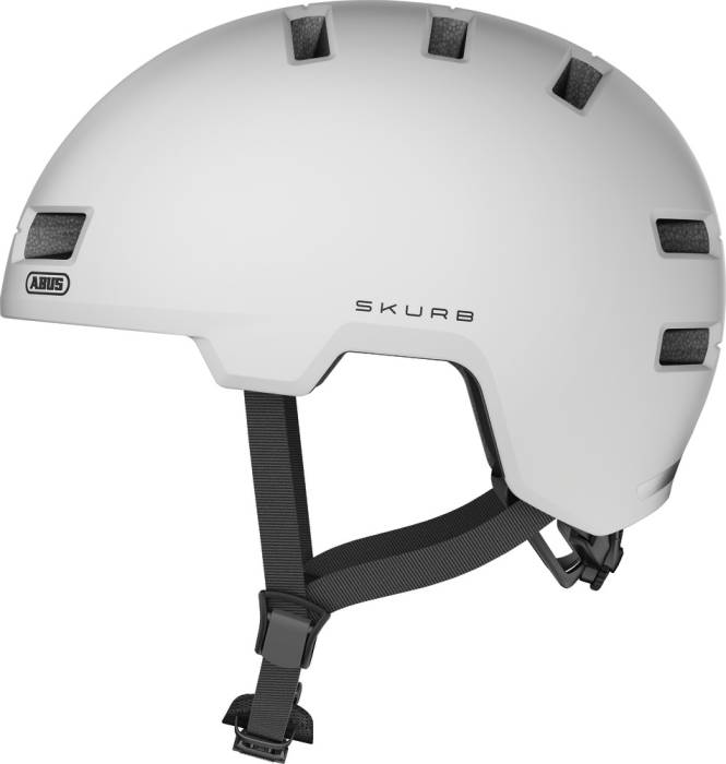 ABUS kerékpáros városi sisak Skurb, ABS, pearl white, S (52-56 cm)