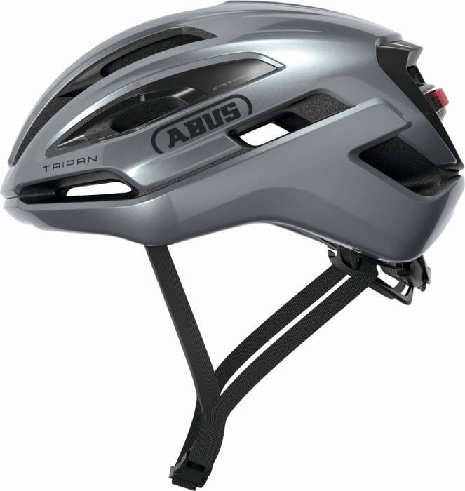 ABUS kerékpáros sport gravel sisak Taipan LED, In-Mold, graphite silver, M  (54-58 cm)