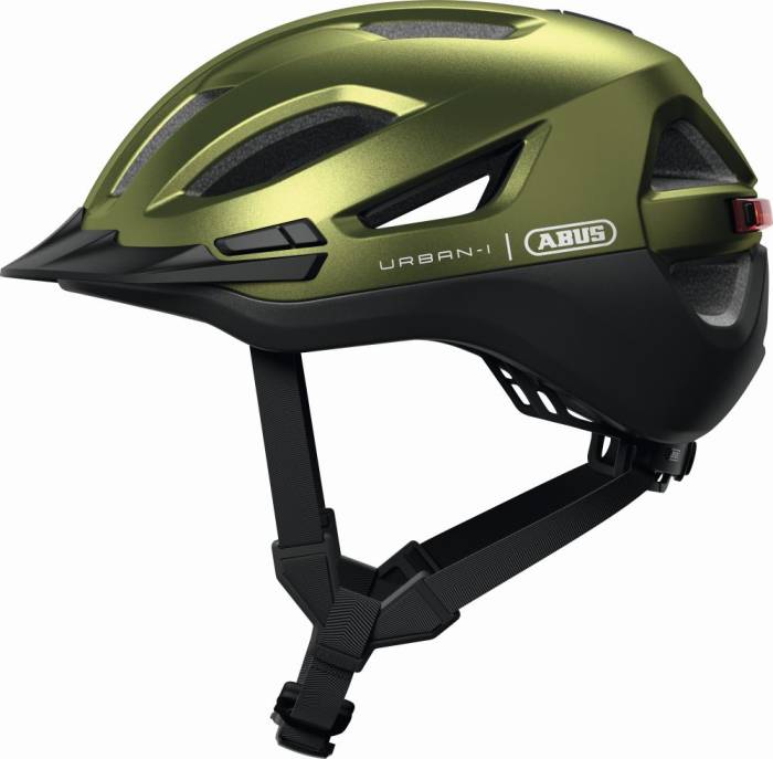 ABUS kerékpáros városi sisak Urban-I 4.0 ACE, In-Mold, pepper green, M (54-58 cm)