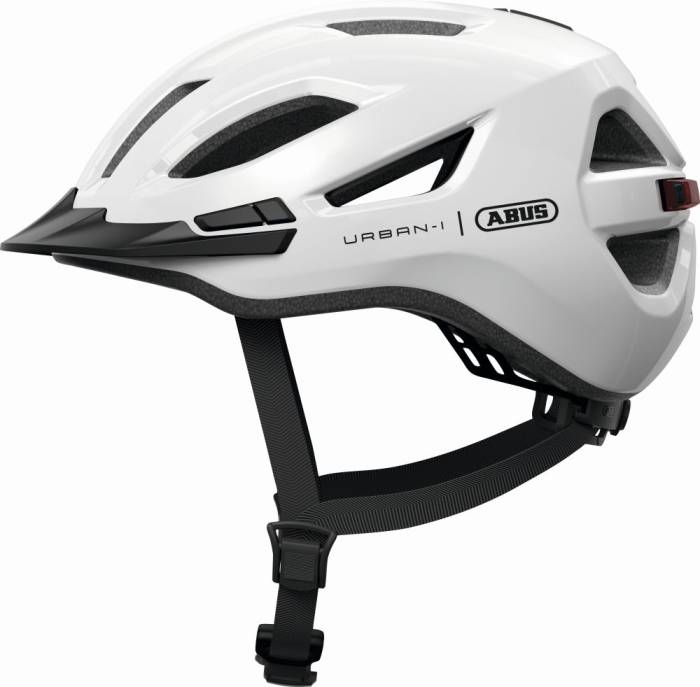 ABUS kerékpáros városi sisak Urban-I 4.0, In-Mold, shiny white, L (57-61 cm)