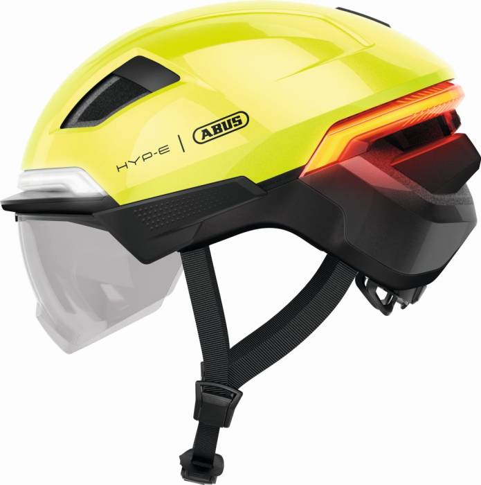 ABUS kerékpáros városi sisak HYP-E ACE, In-Mold,signal yellow S (51-55 cm)