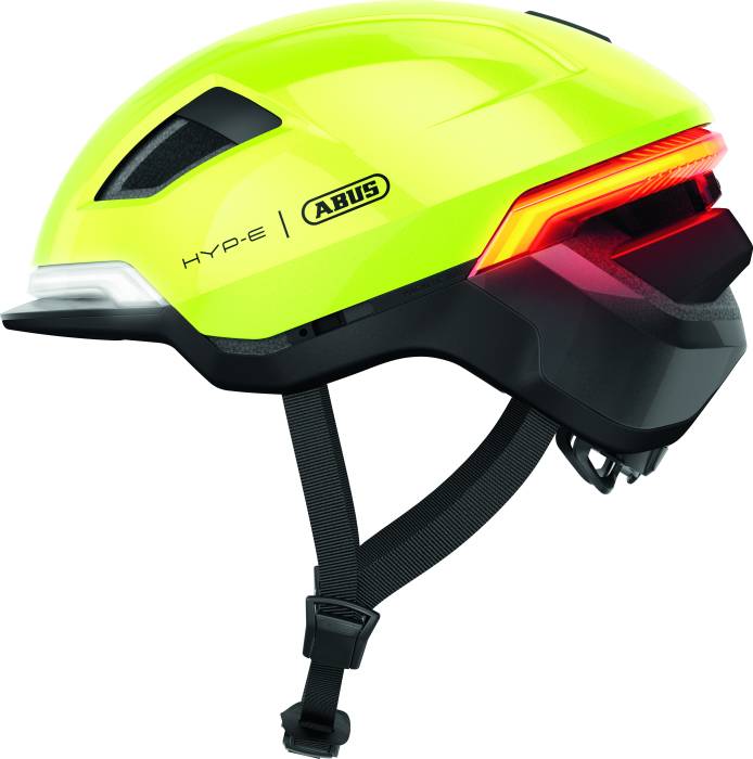 ABUS kerékpáros városi sisak HYP-E, In-Mold,signal yellow M (54-58 cm)