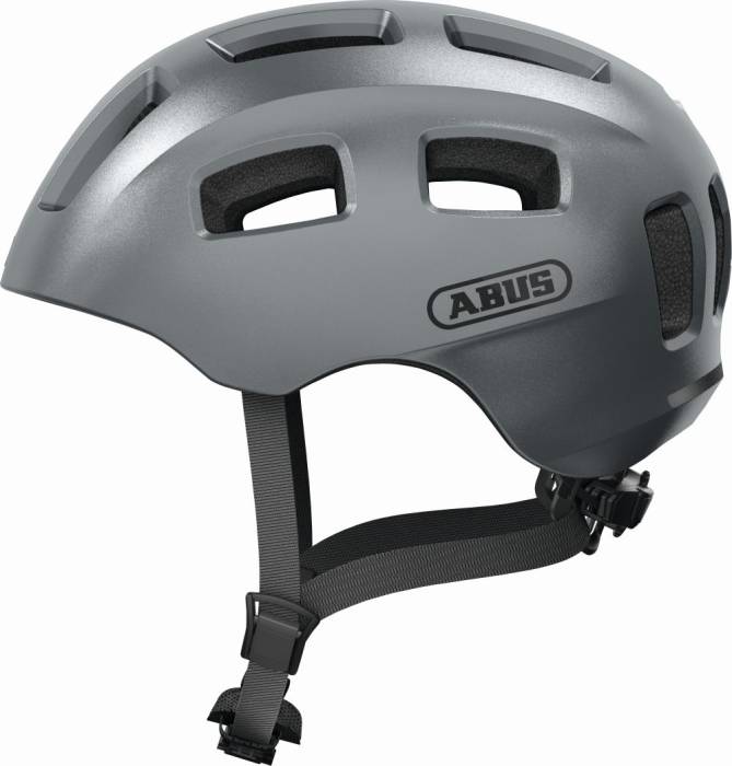 ABUS kerékpáros gyerek sisak Youn-I 2.0, In-Mold, graphite silver, S (48-54 cm)