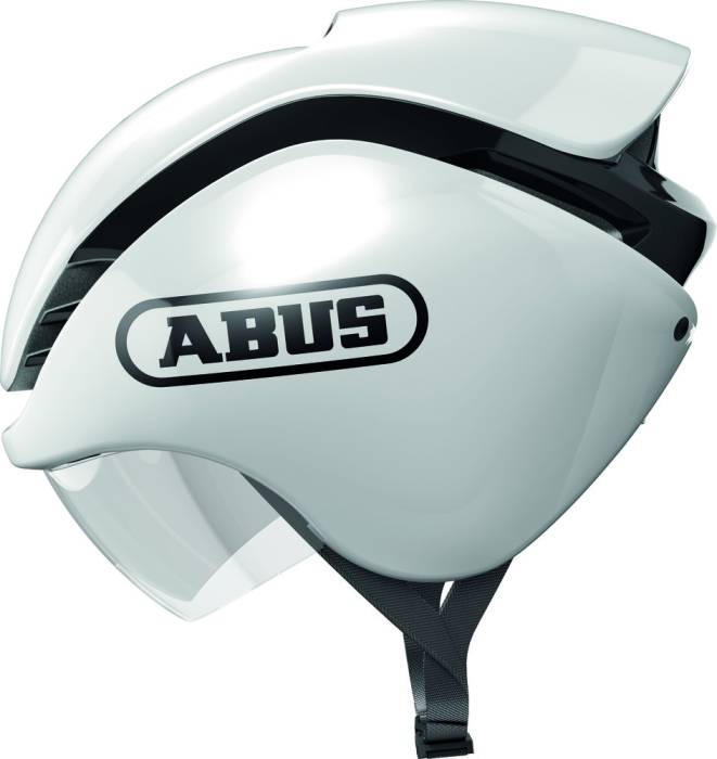 ABUS kerékpáros triatlon sisak GameChanger TRI, In-Mold, shiny white, S (51-55 cm)