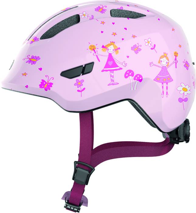 ABUS kerékpáros gyerek sisak Smiley 3.0, In-Mold, rose princess, M (50-55 cm)