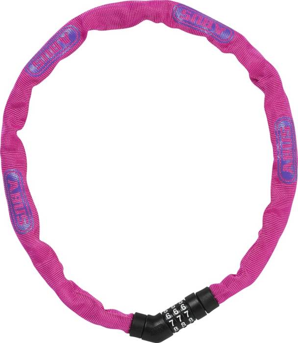 ABUS láncos lakat számzárral Steel-O-Chain 4804C/75, pink