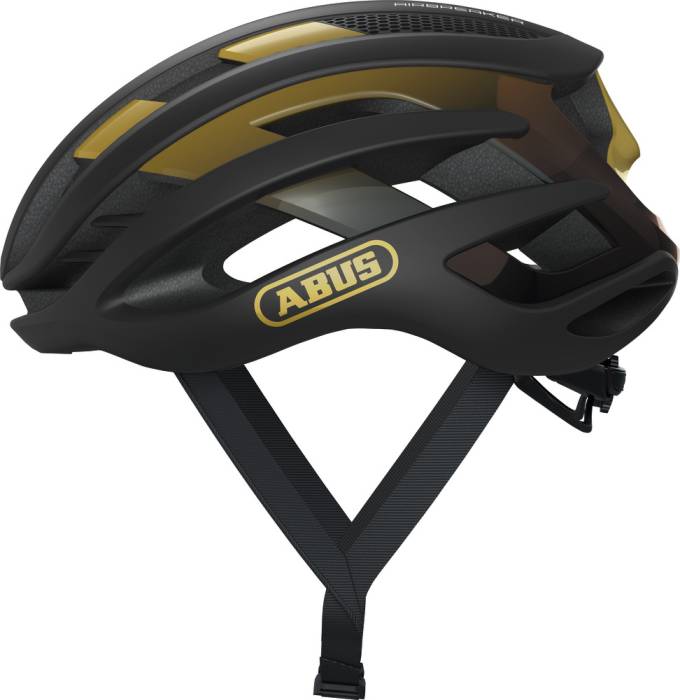 ABUS kerékpáros sport sisak AirBreaker, In-Mold, black gold, S (51-55 cm)