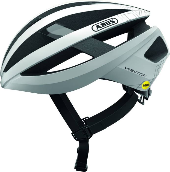 ABUS kerékpáros sport sisak Viantor MIPS, In-Mold, polar white, S (51-55 cm)