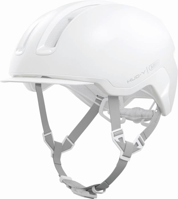ABUS kerékpáros városi sisak Hud-Y, In-Mold, pure white, M (54-58 cm)