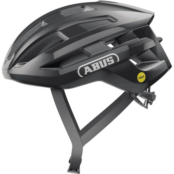 ABUS kerékpáros sport sisak Powerdome, In-Mold, shiny black, L (57-61 cm)