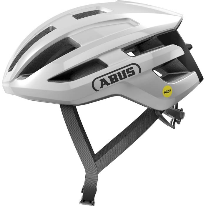 ABUS kerékpáros sport sisak Powerdome MIPS, In-Mold, shiny white, S (51-55 cm)