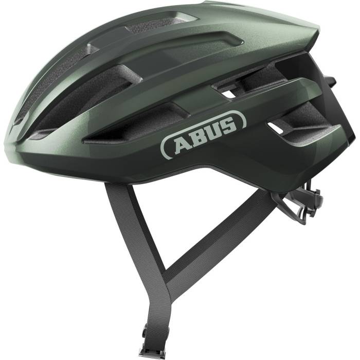 ABUS kerékpáros sport sisak Powerdome ACE, In-Mold, verseny sapkával, moss green, S (51-55 cm)