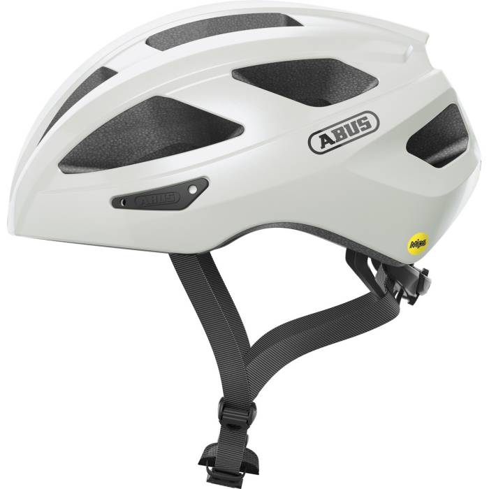 ABUS kerékpáros sport sisak Macator MIPS, In-Mold, pearl white, L (58-62 cm)