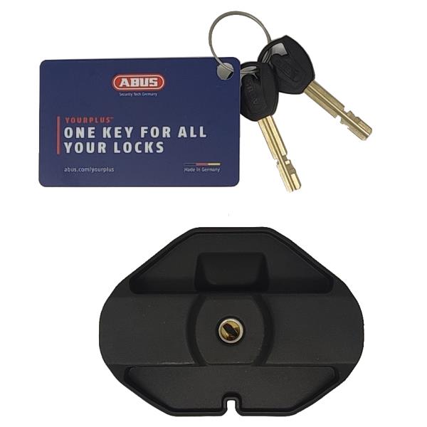 ABUS akkumulátor zár Winora/Haibike/Yamaha e-bike-hoz, Powertube vázcsõbe (integrált) IT2, PLUS, adott kulcshoz (kulcs számát kérem a megjegyzésbe írni)