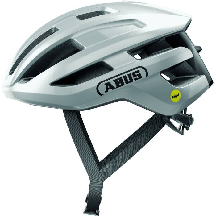 ABUS kerékpáros sport sisak Powerdome MIPS, In-Mold,  gleam silver S (51-55 cm)