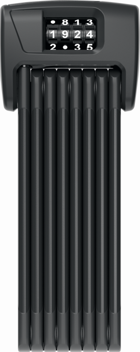 ABUS hajtogatható lakat számzárral BORDO 6000C/120, SH tartóval, fekete