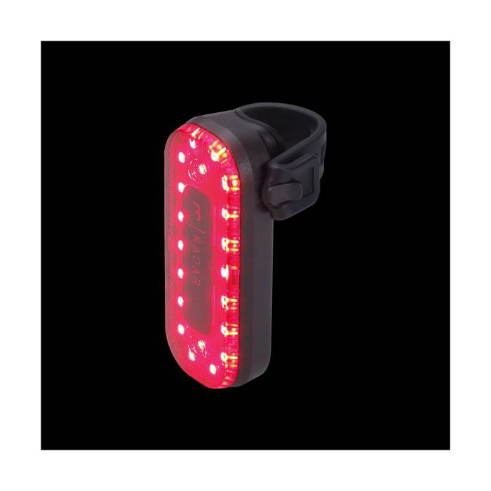 BBB Cycling kerékpáros hátsó lámpa BLS-251 Signal Radar, 80lumen, 6 mód, USB-C tölthetõ akku, radar mód