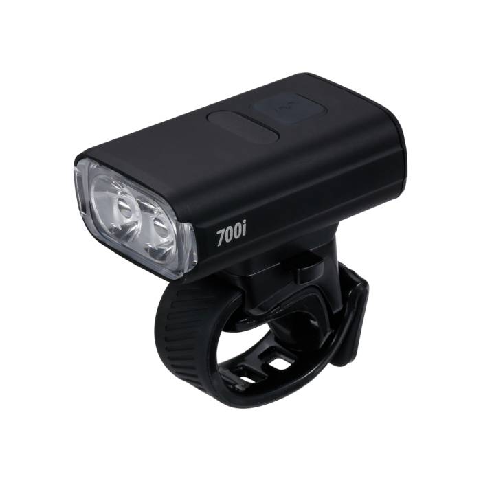 BBB Cycling kerékpáros elsõ lámpa BLS-262i NanoStrike 700i, 700 lumen, 7 mód, USB-C tölthetõ akku, gumis felfogatás, visszajelzõvel, távirányító kompatibilis (BLS-179/178i)