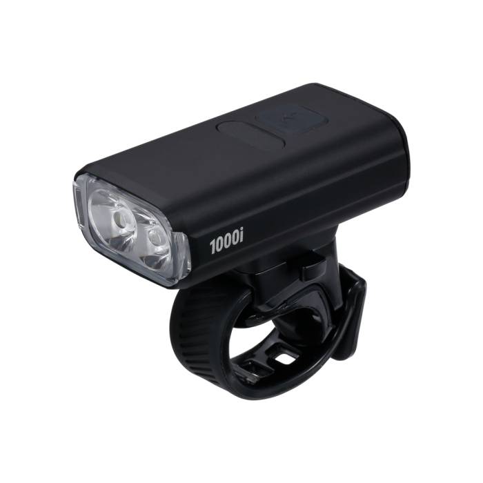 BBB Cycling kerékpáros elsõ lámpa BLS-263i NanoStrike 1000i, 1000 lumen, 7 mód, USB-C tölthetõ akku, gumis felfogatás, visszajelzõvel, távirányító kompatibilis (BLS-179/178i)