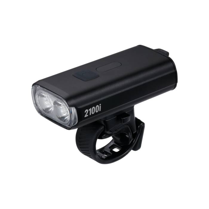 BBB Cycling kerékpáros elsõ lámpa BLS-273i StrikeDuo 2100i, 2100 lumen, 8 mód, USB-C tölthetõ akku, gumis felfogatás, visszajelzõvel, vezeték nélküli távirányítóval (BLS-178i)