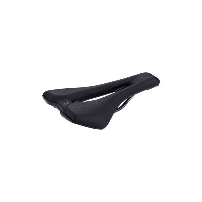 BBB Cycling kerékpáros nyereg BSD-156 Echelon Comfort, unisex, sportos kerékpározási testtartáshoz, 145mm széles, fekete