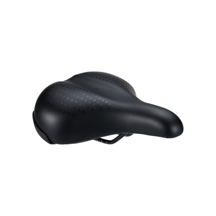 BBB Cycling kerékpáros nyereg BSD-96 SoftComfort Gelfoam Series, unisex, aktív kerékpározási testtartáshoz, 205mm széles, fekete