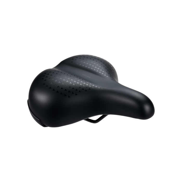 BBB Cycling kerékpáros nyereg BSD-97 SoftComfort Gelfoam Series, unisex, aktív kerékpározási testtartáshoz, 225mm széles, fekete