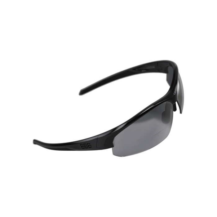 BSG-59 kerékpáros szemüveg Impress Reader fényes fekete keret / PC füst lencsével +2.5