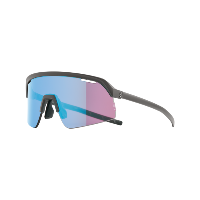 BBB Cycling kerékpáros sportszemüveg BSG-81 Valor Flux, matt sötétszürke keret / HighContrast Flux MLC kék lencsékkel