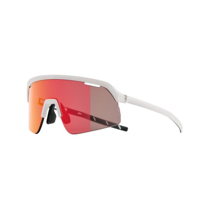 BBB Cycling kerékpáros sportszemüveg BSG-81 Valor Flux, matt fehér keret / HighContrast Flux MLC piros lencsékkel
