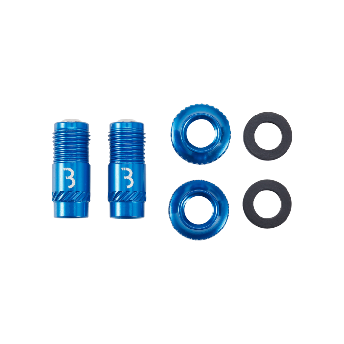 BBB Cycling kerékpáros szelep átalakító BTI-165 CoreCap, alu, auto szelep, prestára, kék