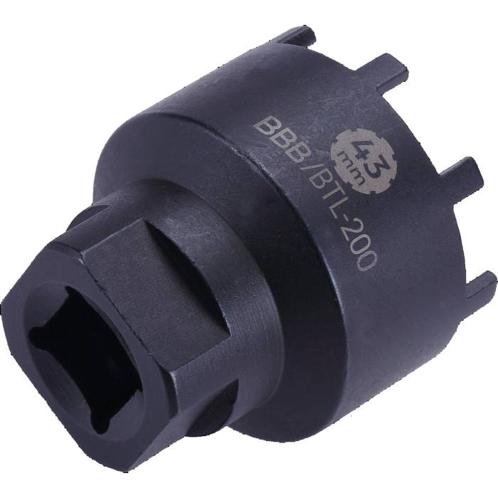 BBB Cycling kerékpáros szerszám - lánctányér leszedõ BTL-200 DirectPlug Bosch Gen 3/4, 24 mm-es villáskulcs kell hozzá, Bosch 3. és 4. generációs lánctányérokhoz, 43mm-es/8 fogas záróanyához