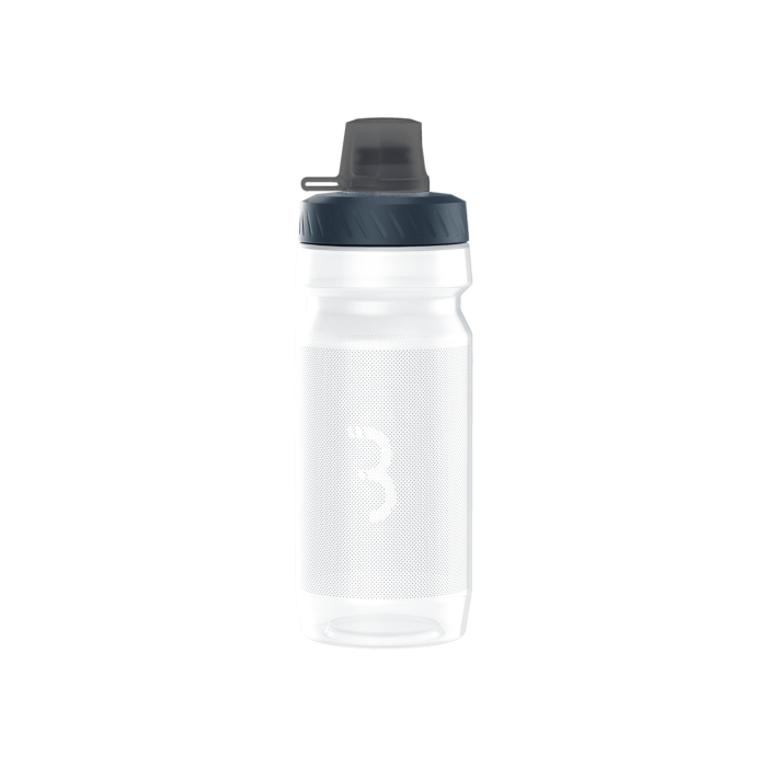 BBB Cycling kerékpáros kulacs BWB-12 AutoTank Mudcap, 550ml, auto szeleppel, kupakkal, BPA mentes, mosogatógépben is mosható, átlátszó