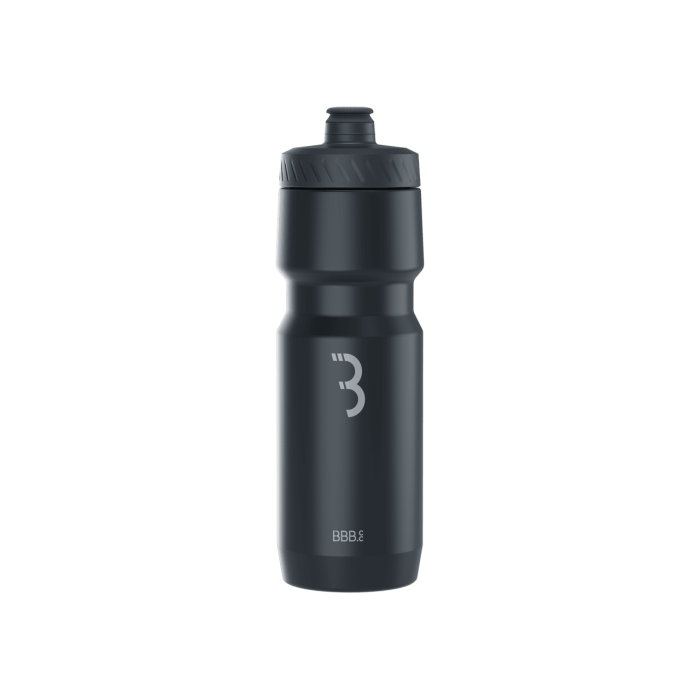 BBB Cycling kerékpáros kulacs BWB-15 AutoTank XL, 750ml, auto szeleppel, BPA mentes, mosogatógépben is mosható, auto szeleppel, fekete/szürke