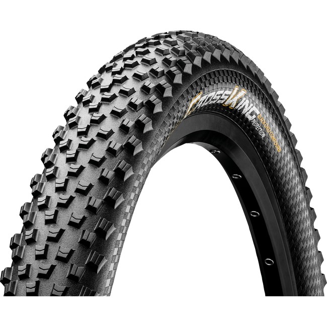 Continental MTB kerékpáros külsõ gumi 70-584 Cross King ProTection 27,5x2,8, tubeless ready, fekete/fekete, Skin hajtogathatós