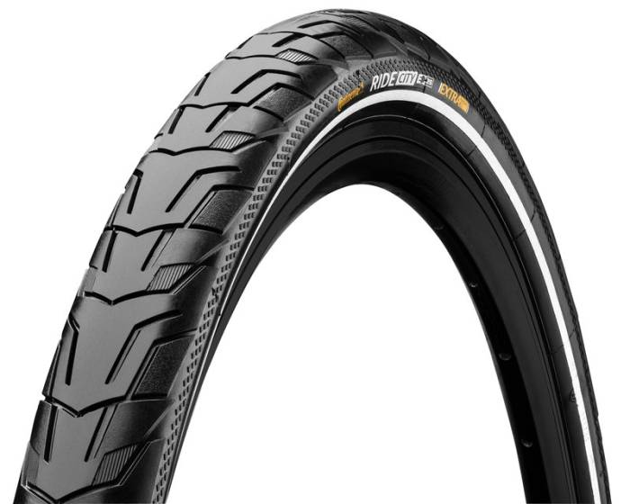 Continental kerékpáros külsõ gumi 47-559 Ride City 26x1,75 fekete/fekete, reflektoros