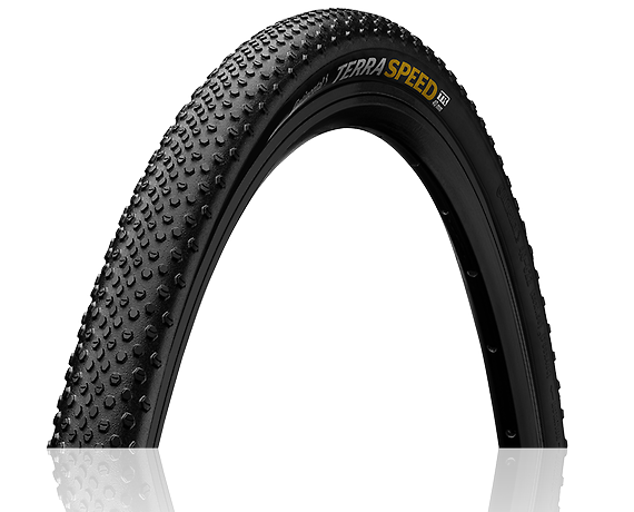 Continental gravel-cyclocross kerékpáros külsõ gumi 35-584 Terra Speed ProTection 27,5x2,0, tubeless ready, fekete/fekete, Skin hajtogathatós